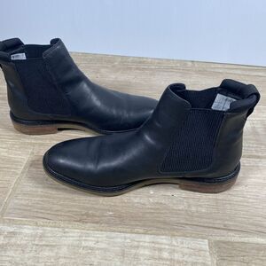 Clarks Clarkdale Hall Black Leather Chelsea Boots - Men’s US 9.5M / UK 8.5G